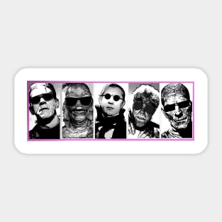 Hepcat Classic Monsters - Neon Pink Groove Sticker